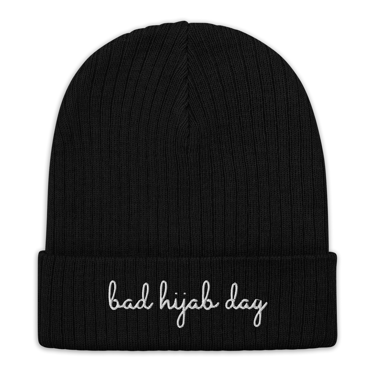 Bad Hijab Day Ribbed Beanie