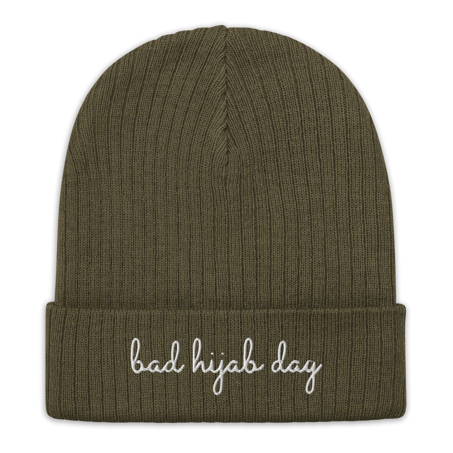 Bad Hijab Day Ribbed Beanie