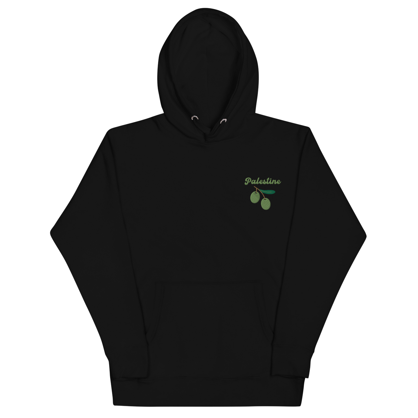 Palestine Olive Embroidered Unisex Hoodie 🫒