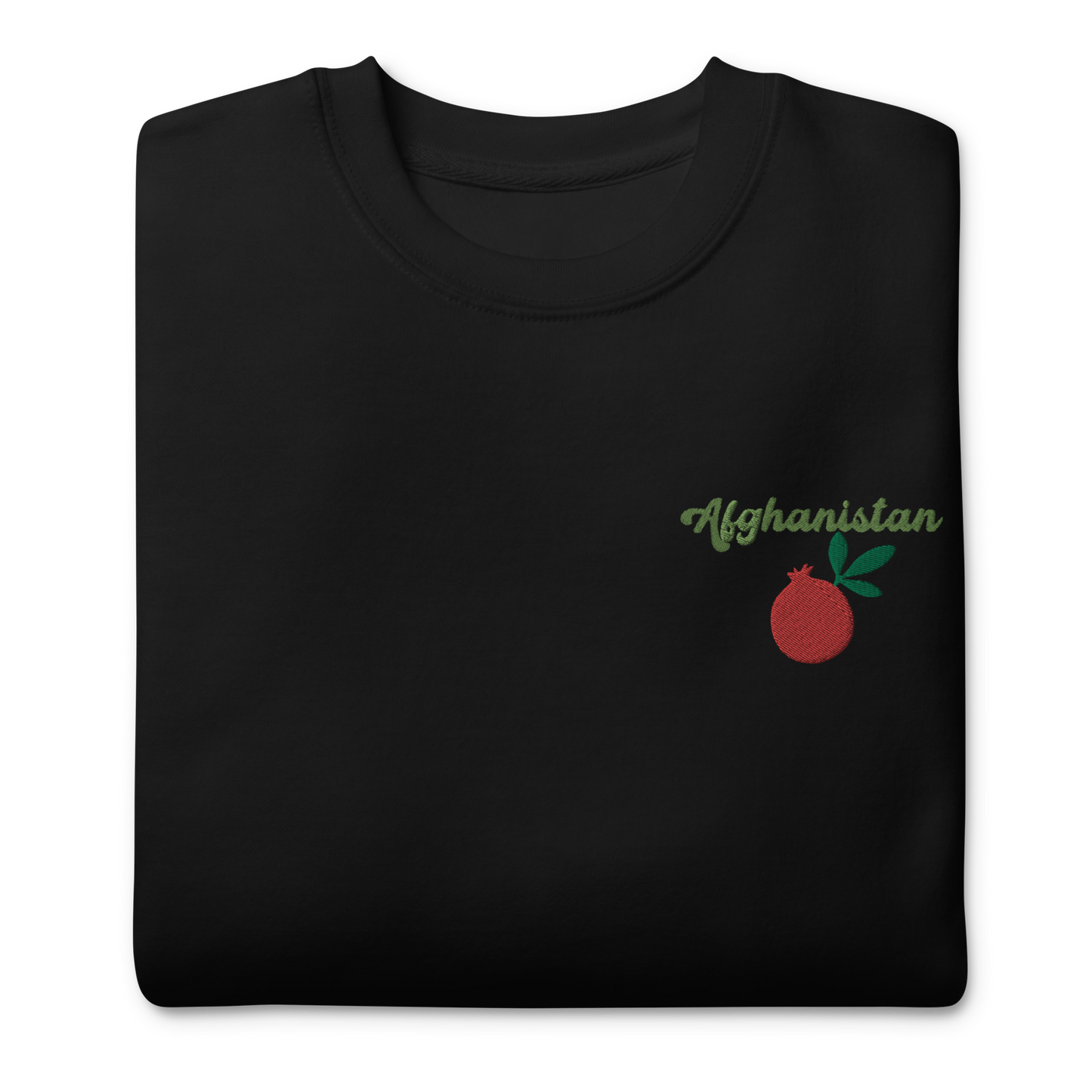 Afghanistan Pomegranate Embroidered Unisex Sweatshirt