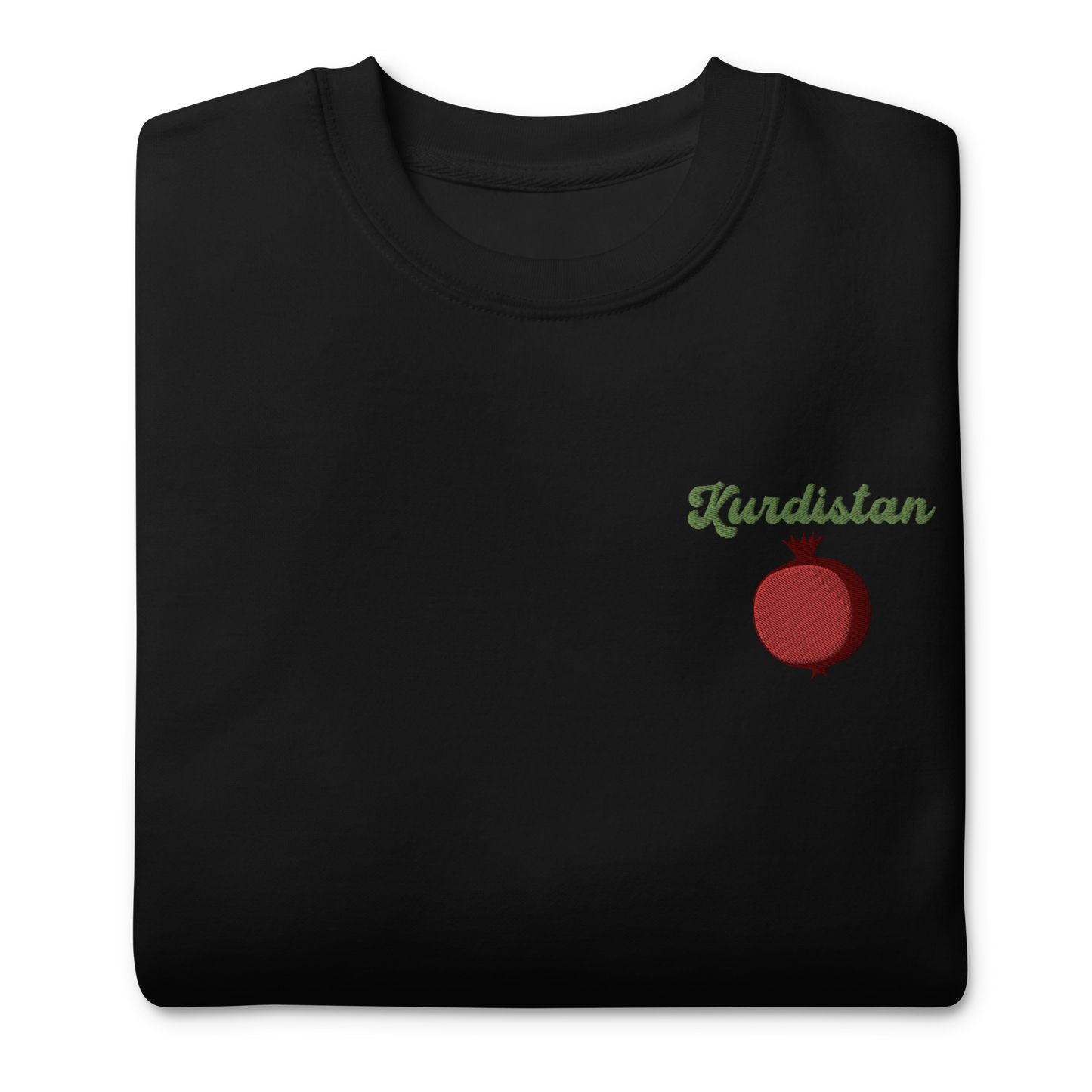 Kurdistan Pomegranate Embroidered Unisex Sweatshirt