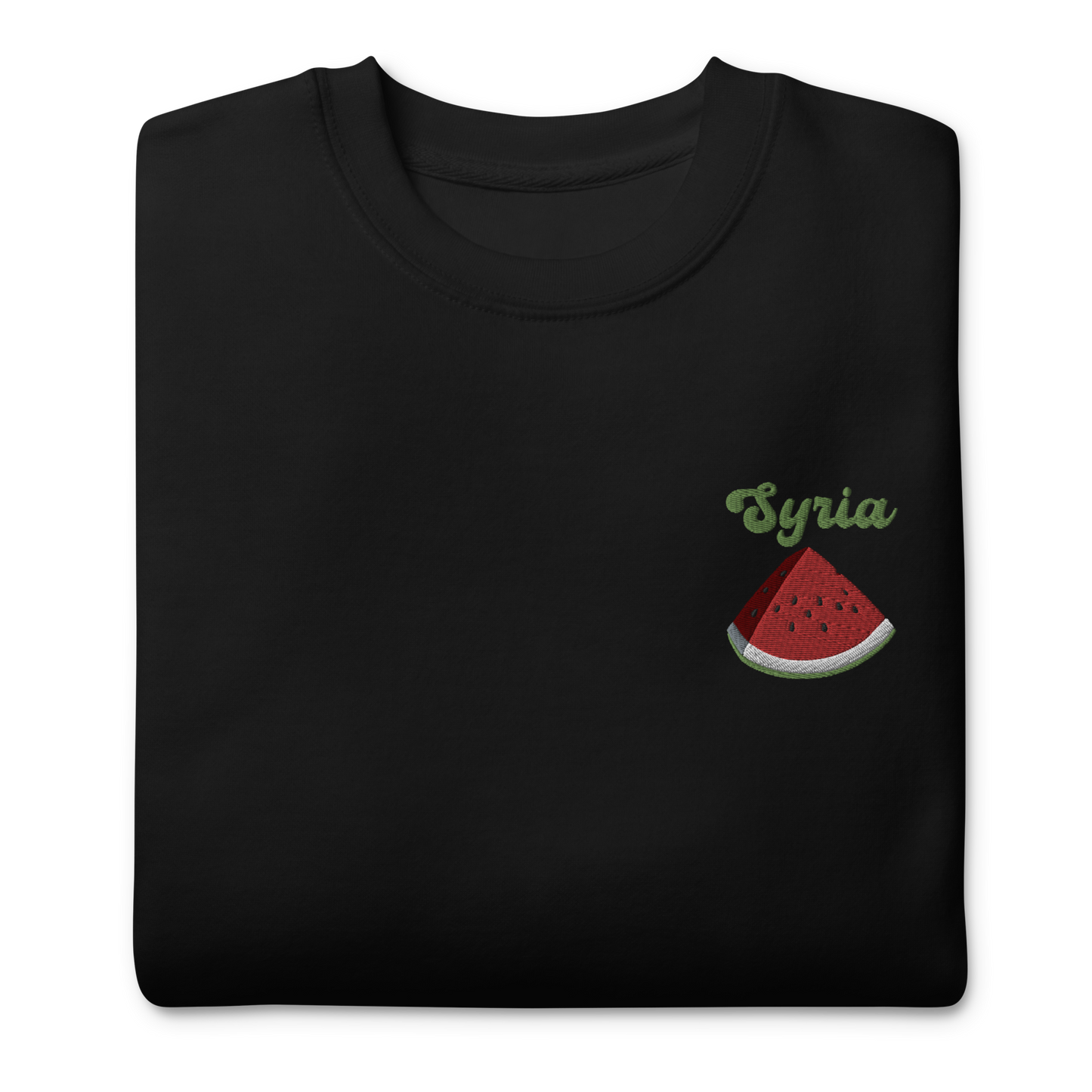 Syria Watermelon Embroidered Unisex Sweatshirt 🍉