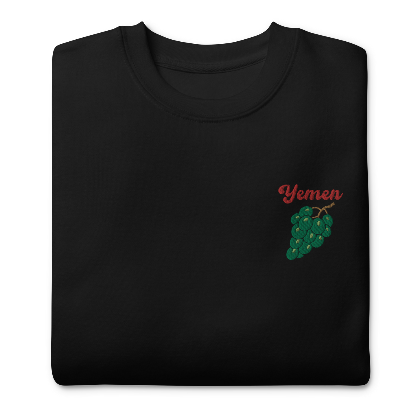 Yemen Grapes Embroidered Unisex Sweatshirt 🍇