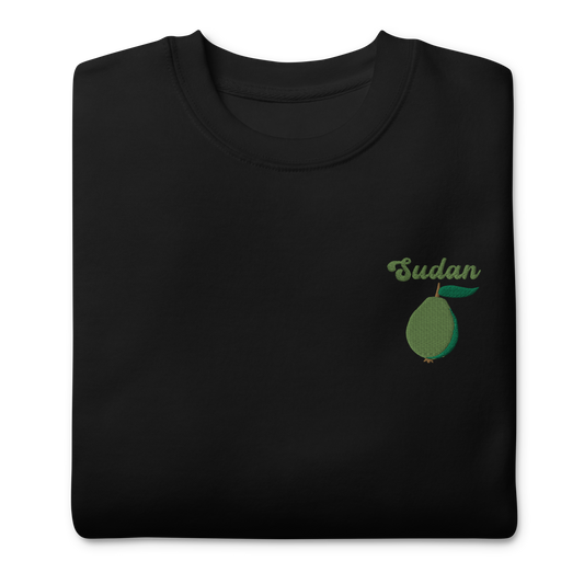 Sudan Guava Embroidered Unisex Sweatshirt