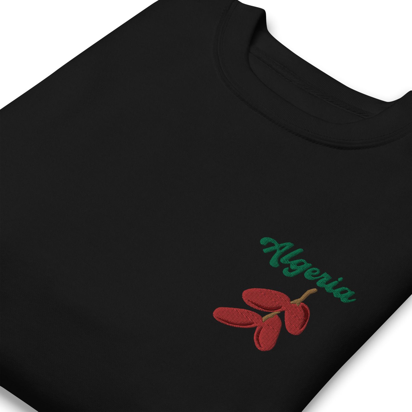 Algeria Date Embroidered Unisex Sweatshirt