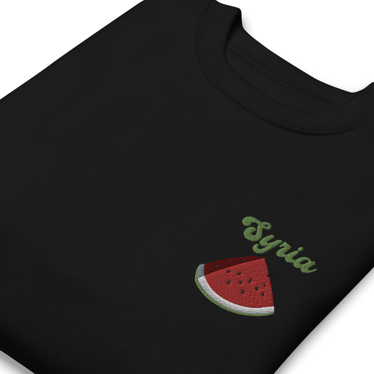 Syria Watermelon Embroidered Unisex Sweatshirt 🍉