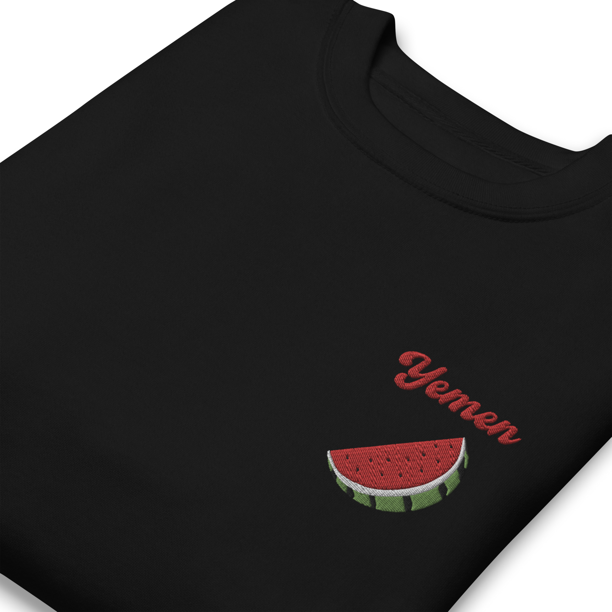 Yemen Watermelon Embroidered Unisex Sweatshirt 🍉