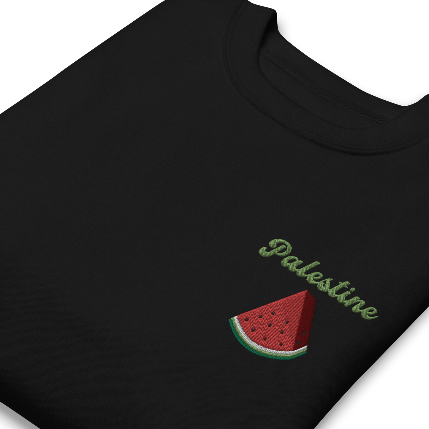 Palestine Watermelon Embroidered Unisex Sweatshirt 🍉