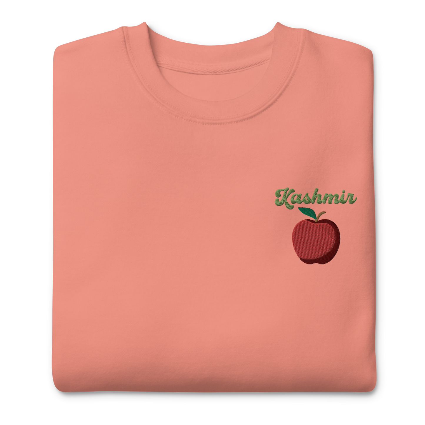 Kashmir Apple Embroidered Unisex Sweatshirt 🍎