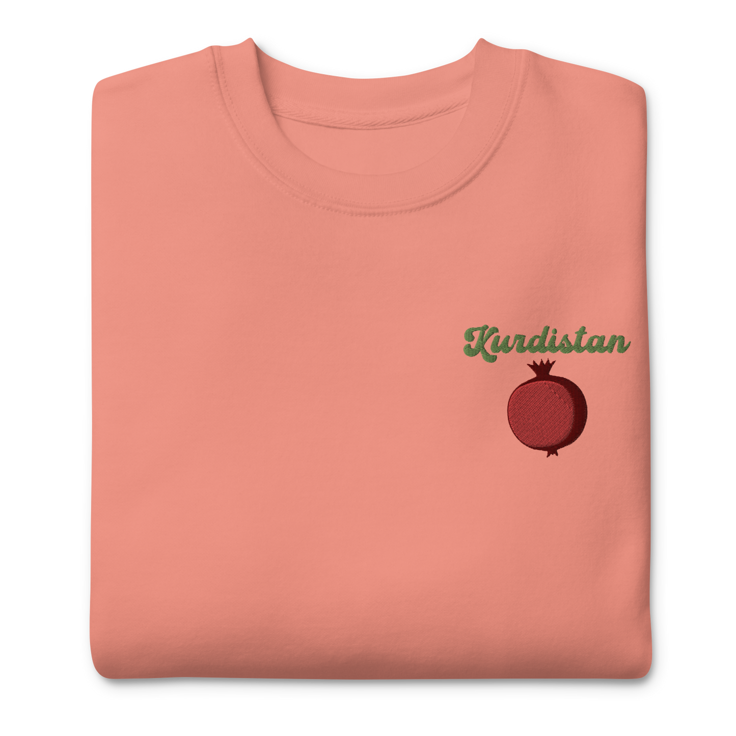 Kurdistan Pomegranate Embroidered Unisex Sweatshirt