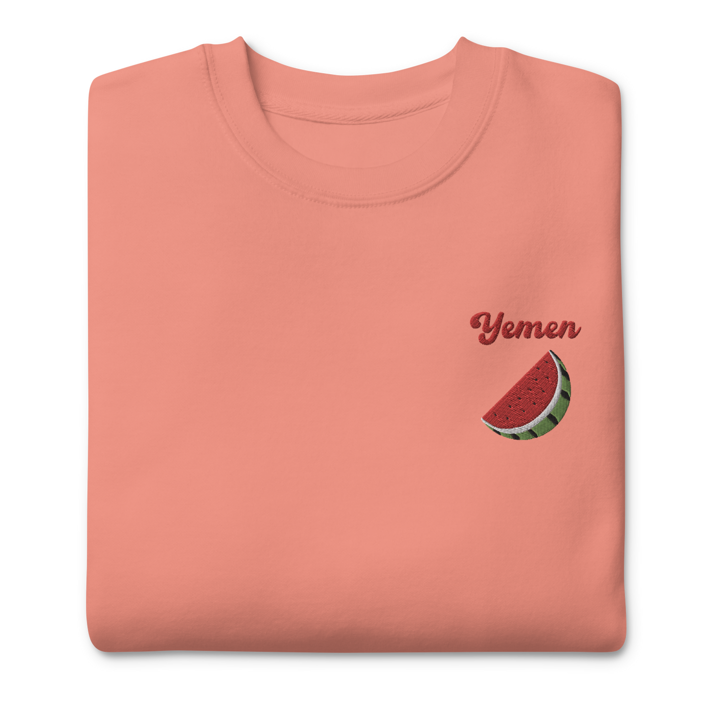 Yemen Watermelon Embroidered Unisex Sweatshirt 🍉