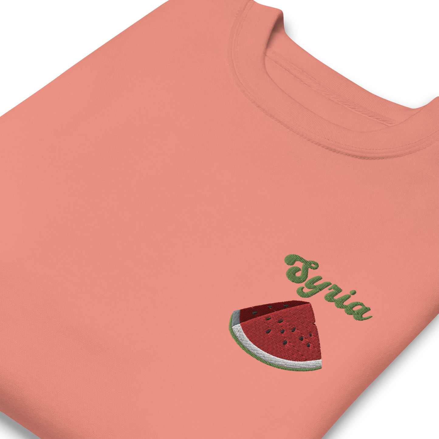 Syria Watermelon Embroidered Unisex Sweatshirt 🍉