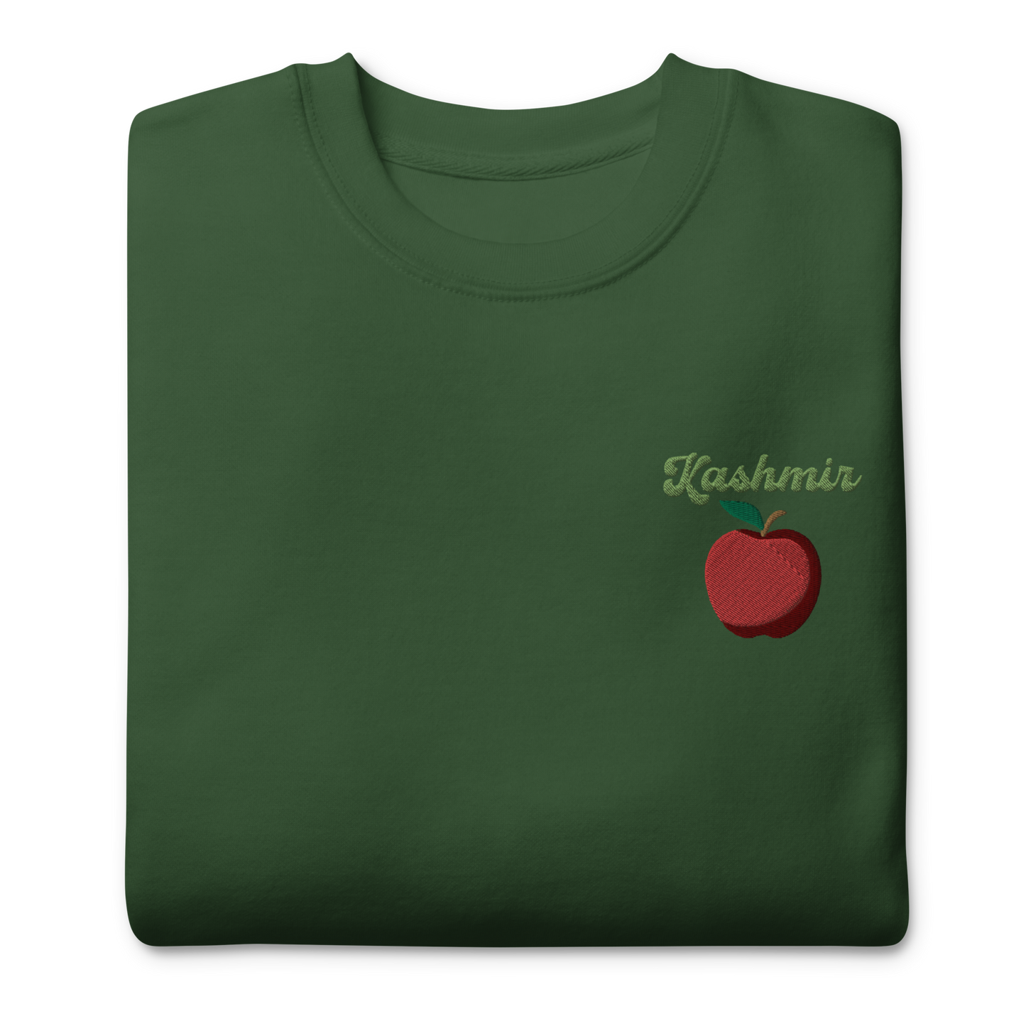 Kashmir Apple Embroidered Unisex Sweatshirt 🍎