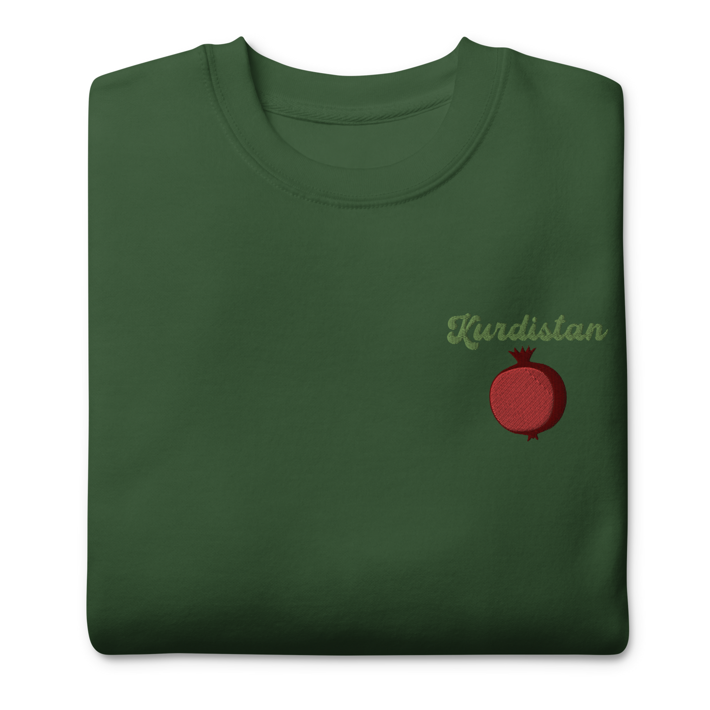 Kurdistan Pomegranate Embroidered Unisex Sweatshirt