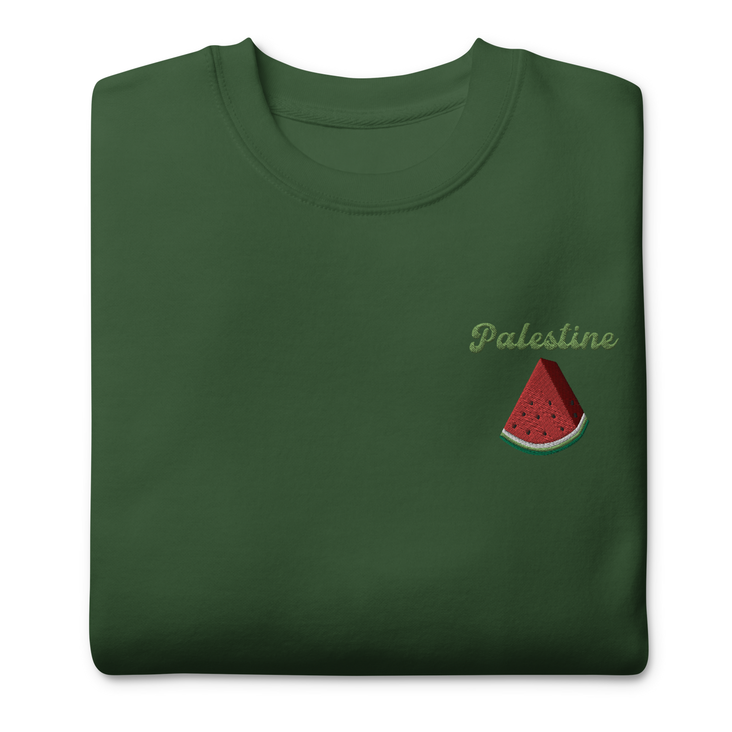 Palestine Watermelon Embroidered Unisex Sweatshirt 🍉