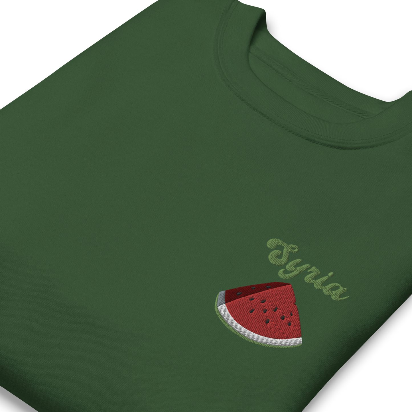 Syria Watermelon Embroidered Unisex Sweatshirt 🍉