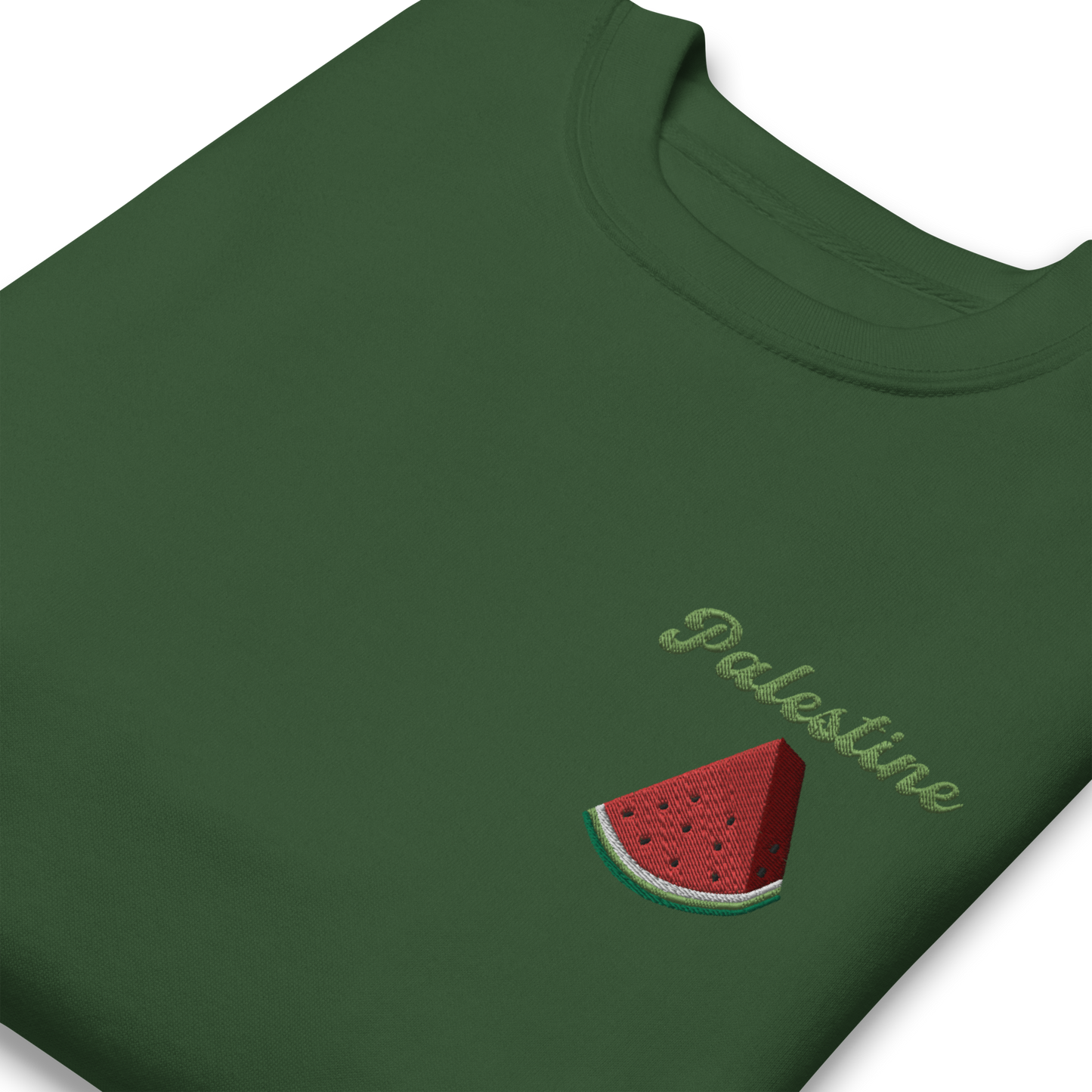 Palestine Watermelon Embroidered Unisex Sweatshirt 🍉