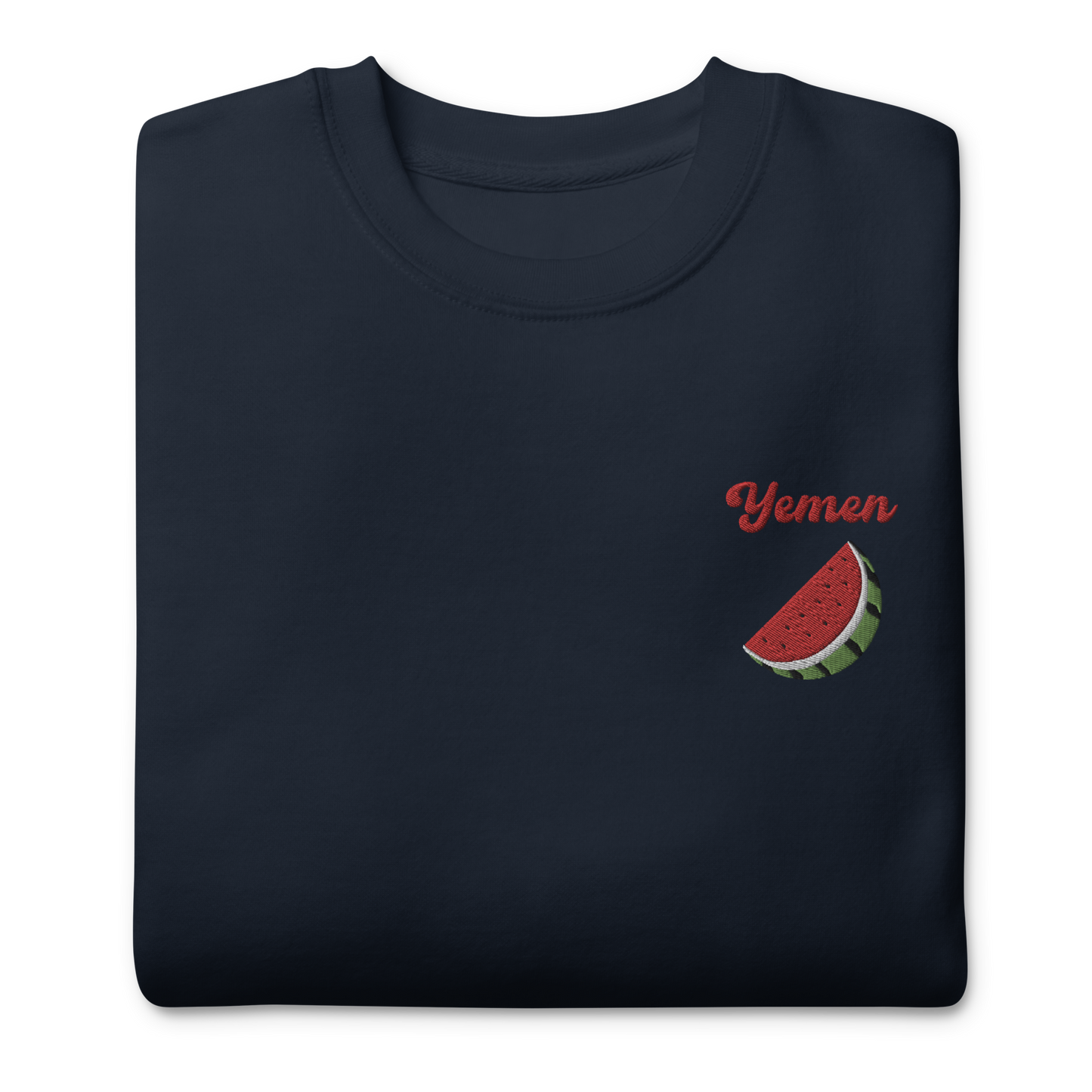 Yemen Watermelon Embroidered Unisex Sweatshirt 🍉