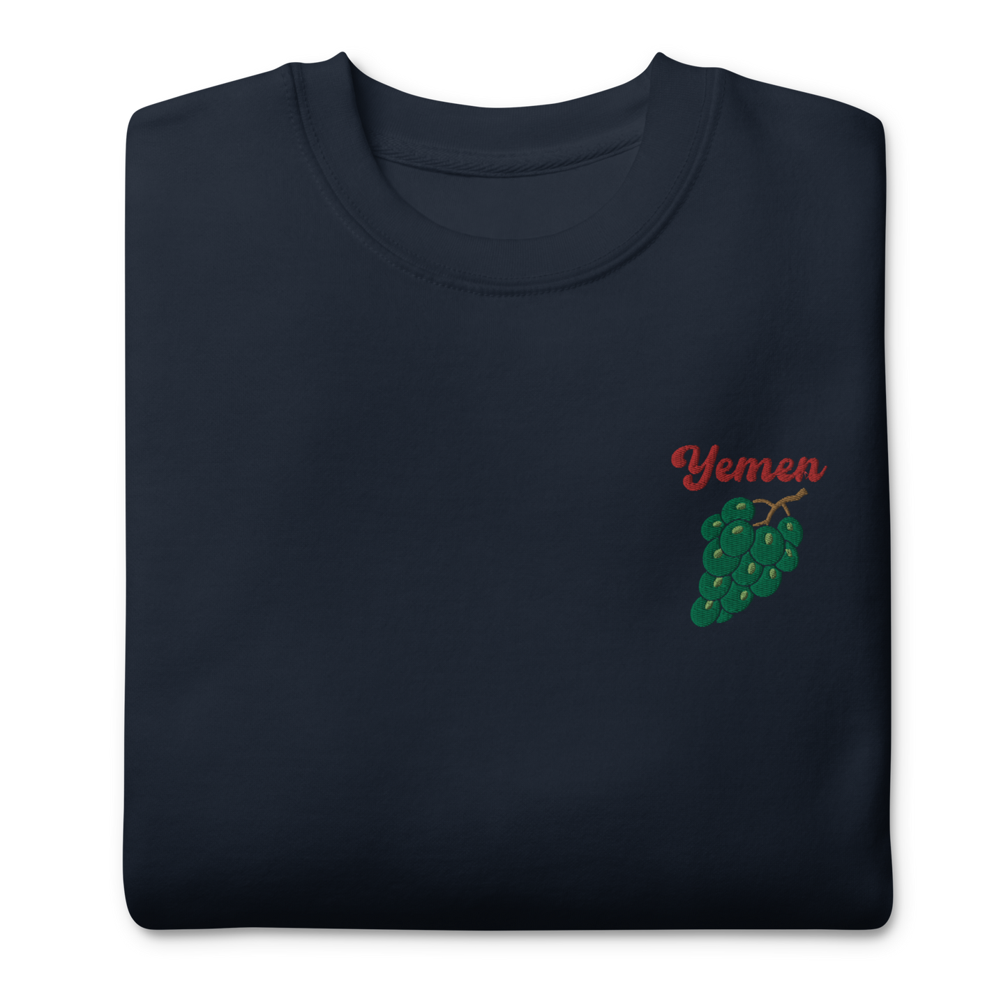 Yemen Grapes Embroidered Unisex Sweatshirt 🍇