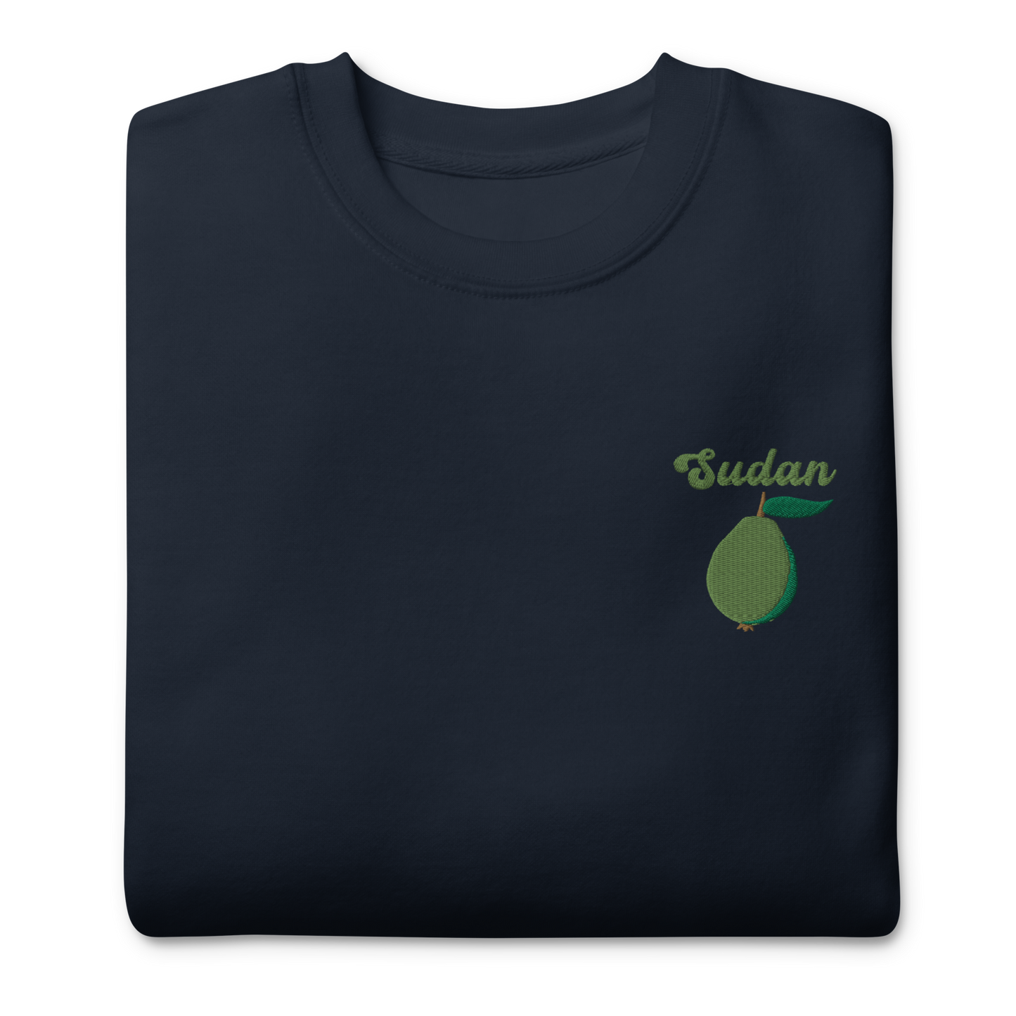 Sudan Guava Embroidered Unisex Sweatshirt