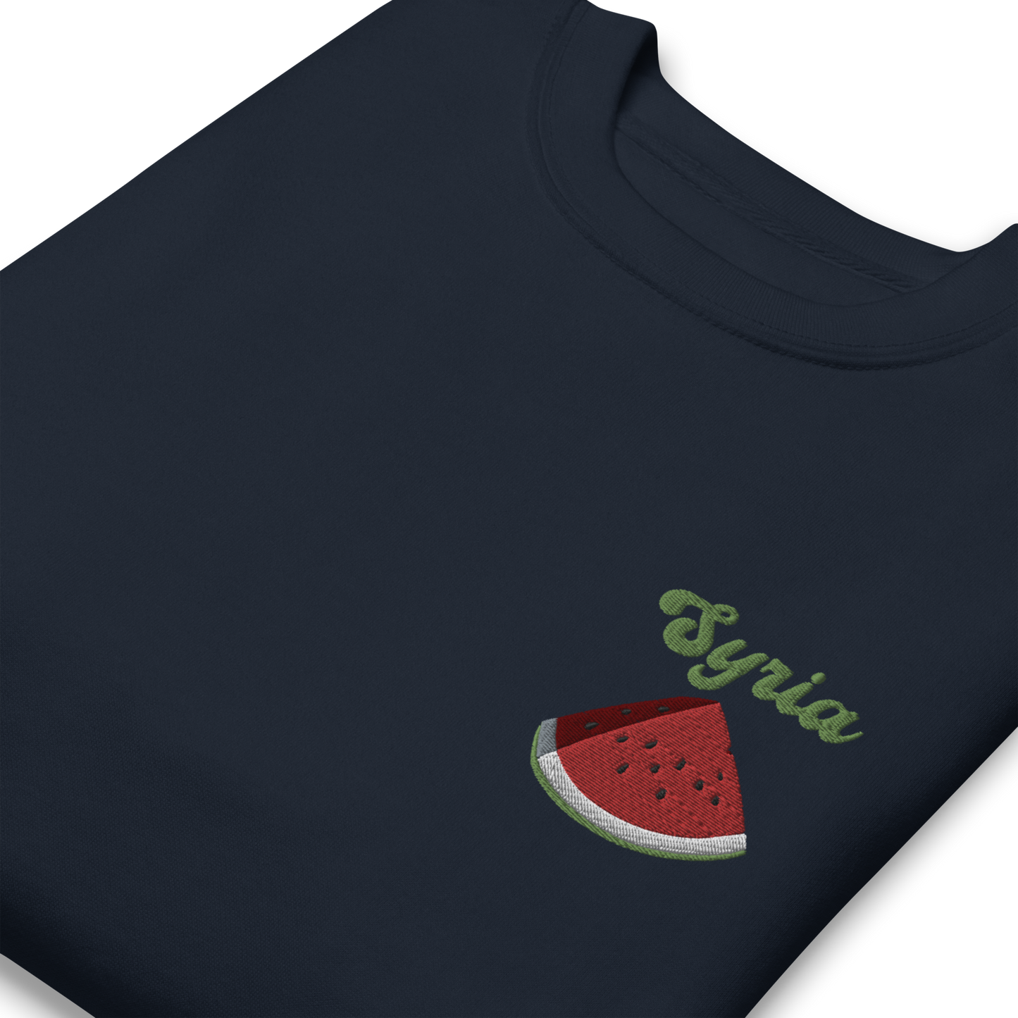 Syria Watermelon Embroidered Unisex Sweatshirt 🍉