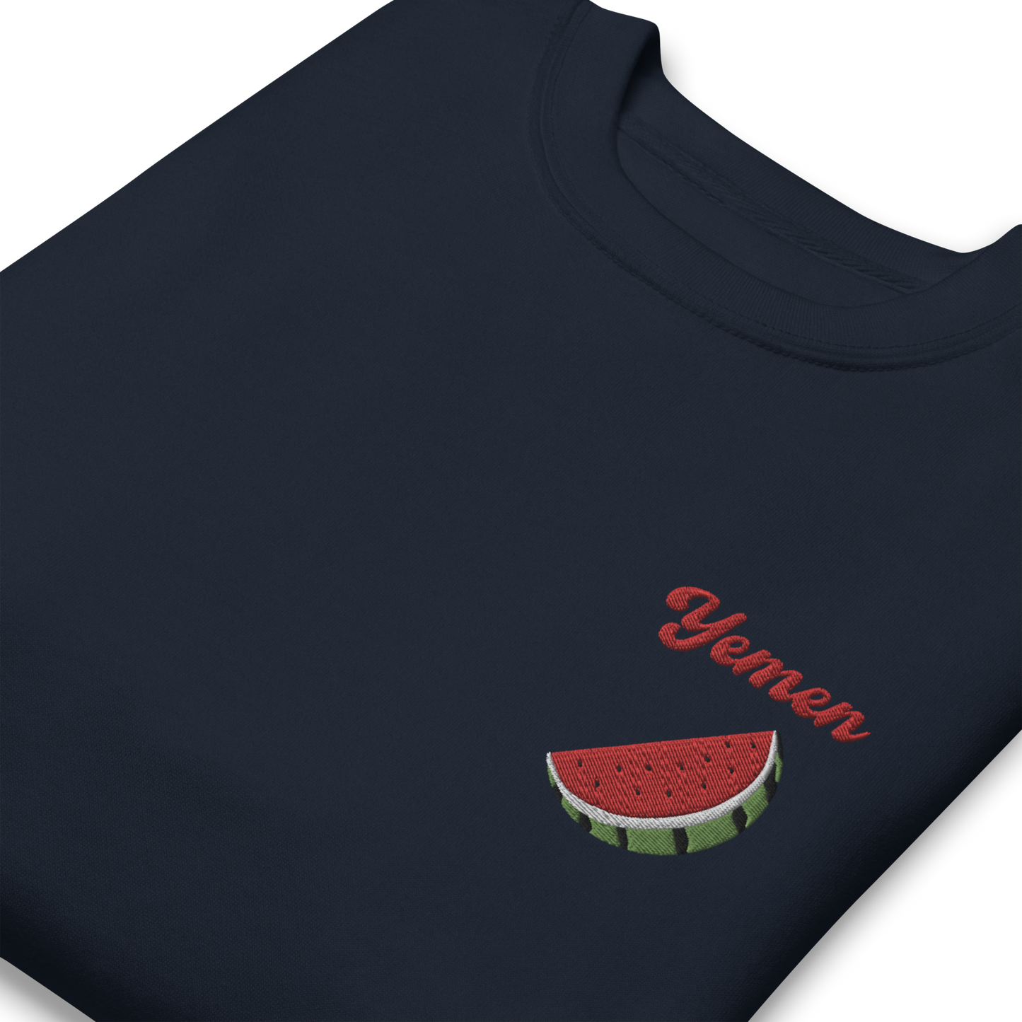 Yemen Watermelon Embroidered Unisex Sweatshirt 🍉