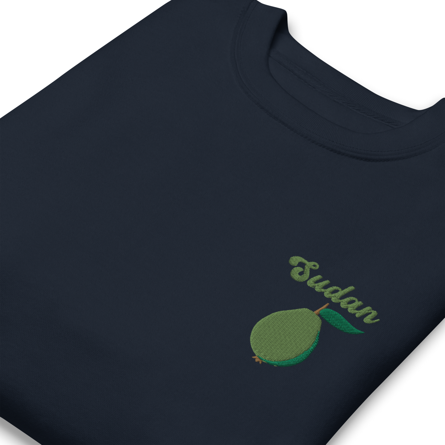 Sudan Guava Embroidered Unisex Sweatshirt