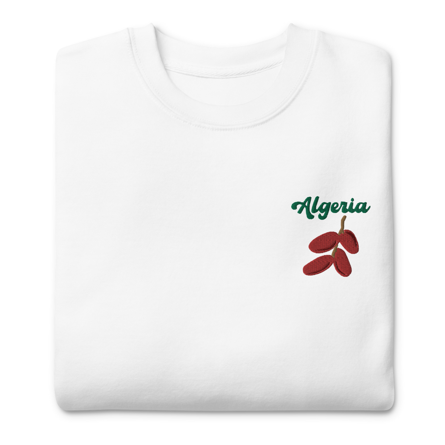 Algeria Date Embroidered Unisex Sweatshirt