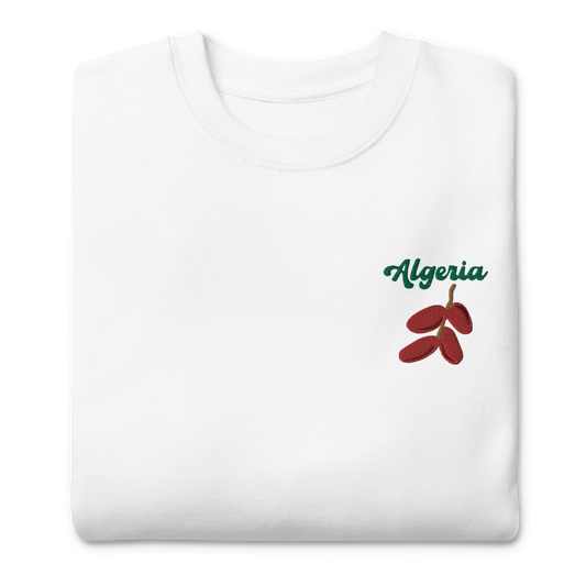 Algeria Date Embroidered Unisex Sweatshirt