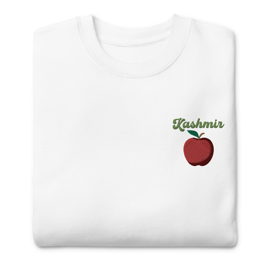 Kashmir Apple Embroidered Unisex Sweatshirt 🍎