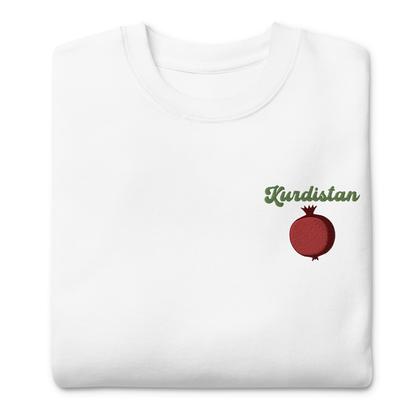 Kurdistan Pomegranate Embroidered Unisex Sweatshirt