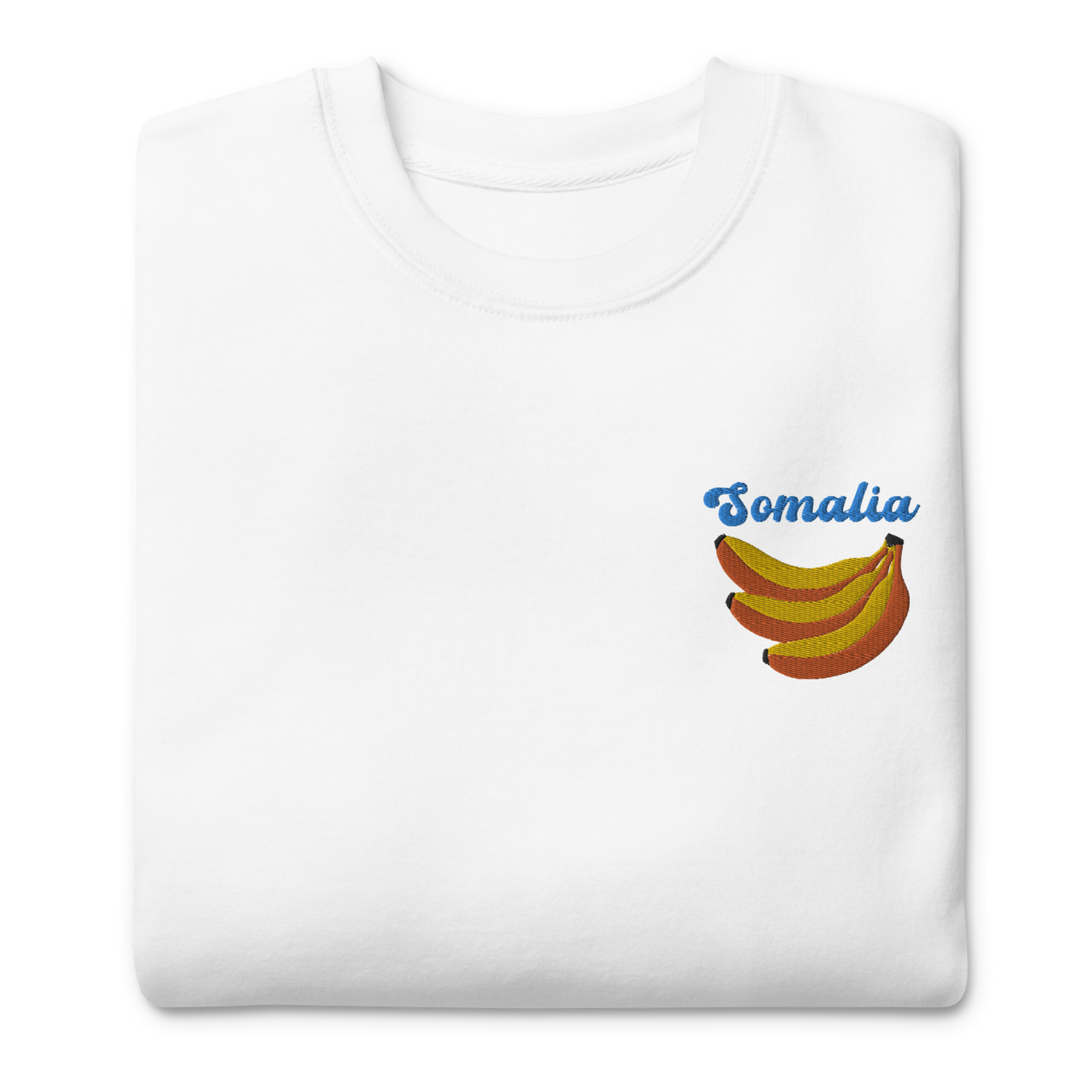 Somalia Bananas Embroidered Unisex Sweatshirt 🍌