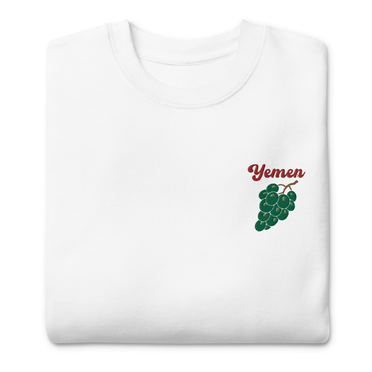 Yemen Grapes Embroidered Unisex Sweatshirt 🍇