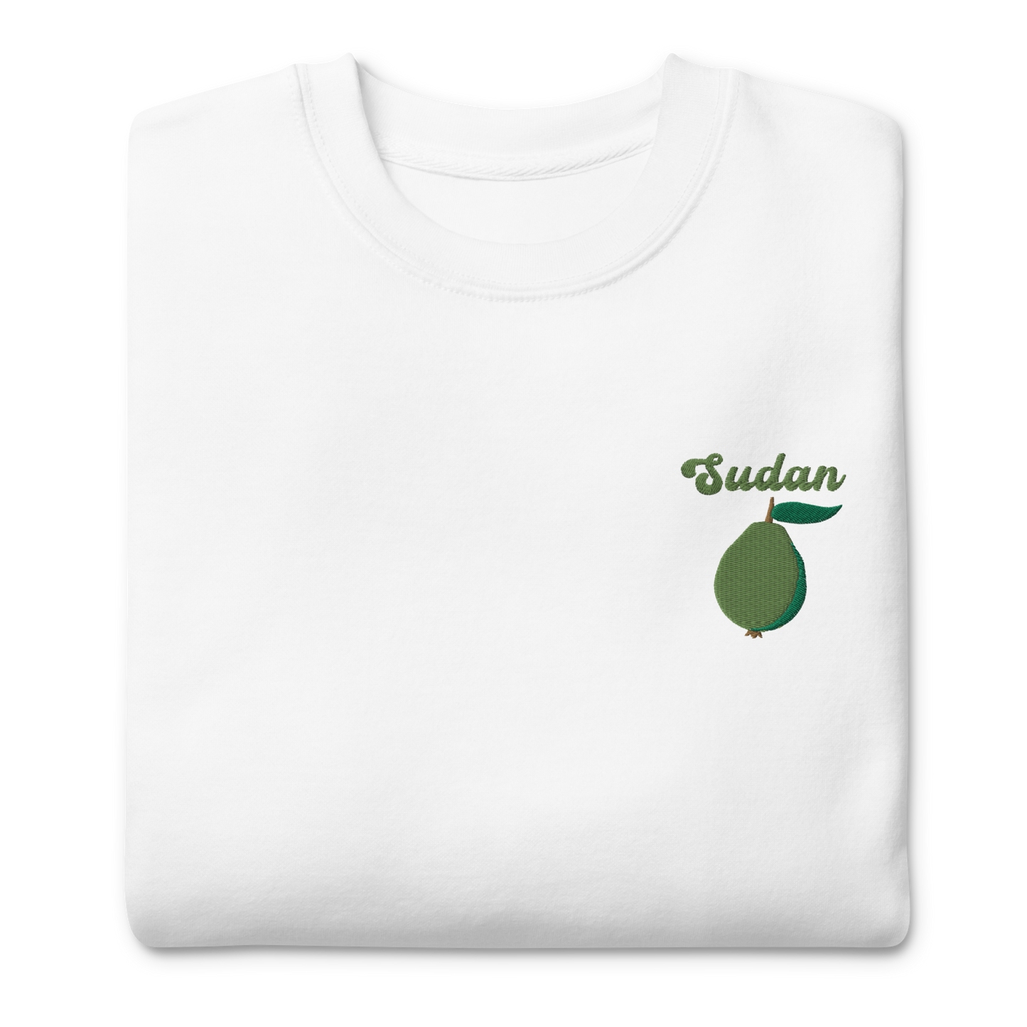 Sudan Guava Embroidered Unisex Sweatshirt