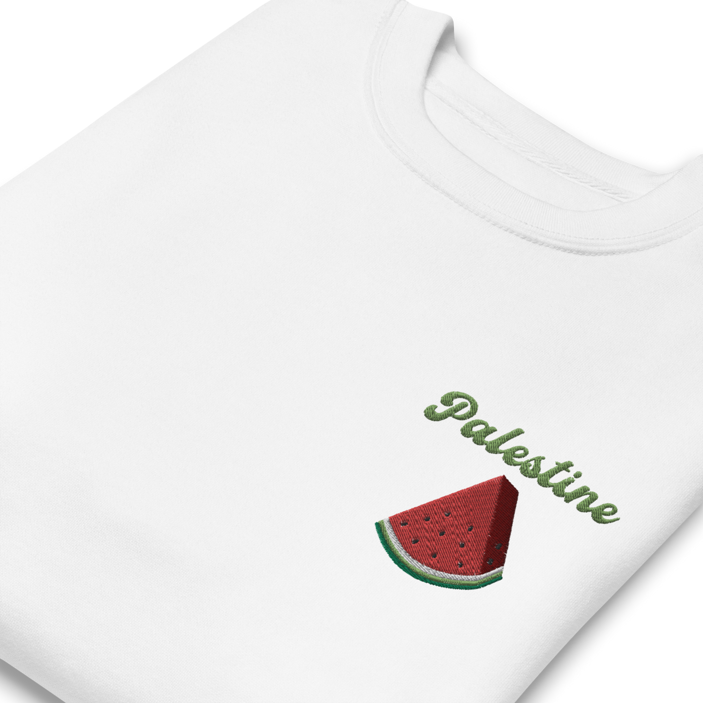 Palestine Watermelon Embroidered Unisex Sweatshirt 🍉